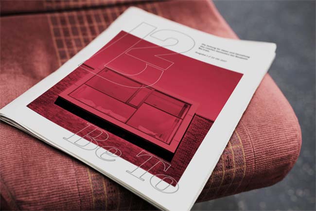a magazine cover laying on a seat